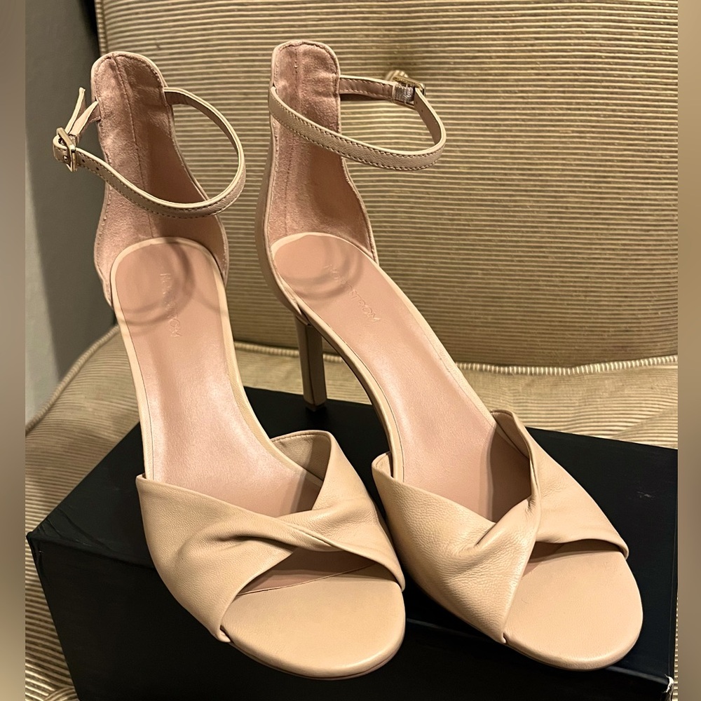 NWOT Nordstrom Anders Leather Ankle Strap Sandal in Tan Candy - Size 8 - Picture 4 of 17